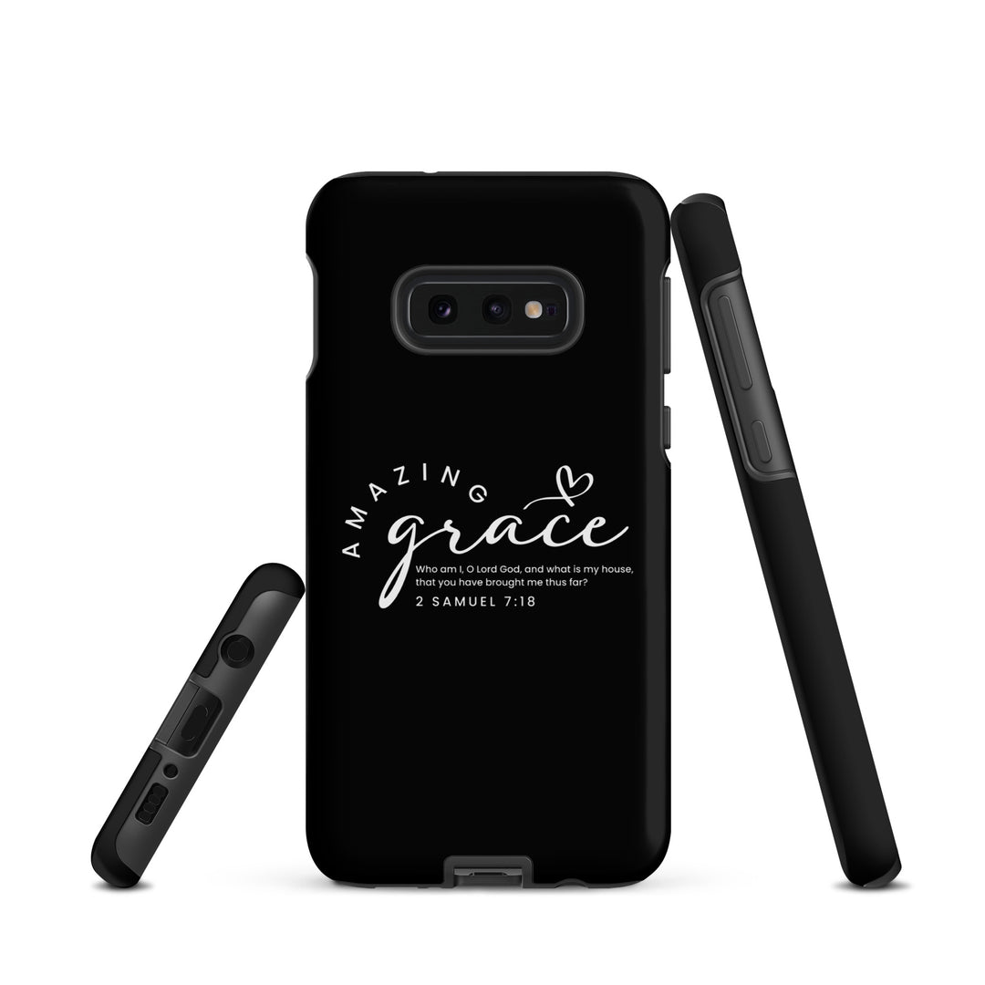 Christian Phone Case Amazing Grace Heart Black for Samsung® Samsung® Phone Cases   