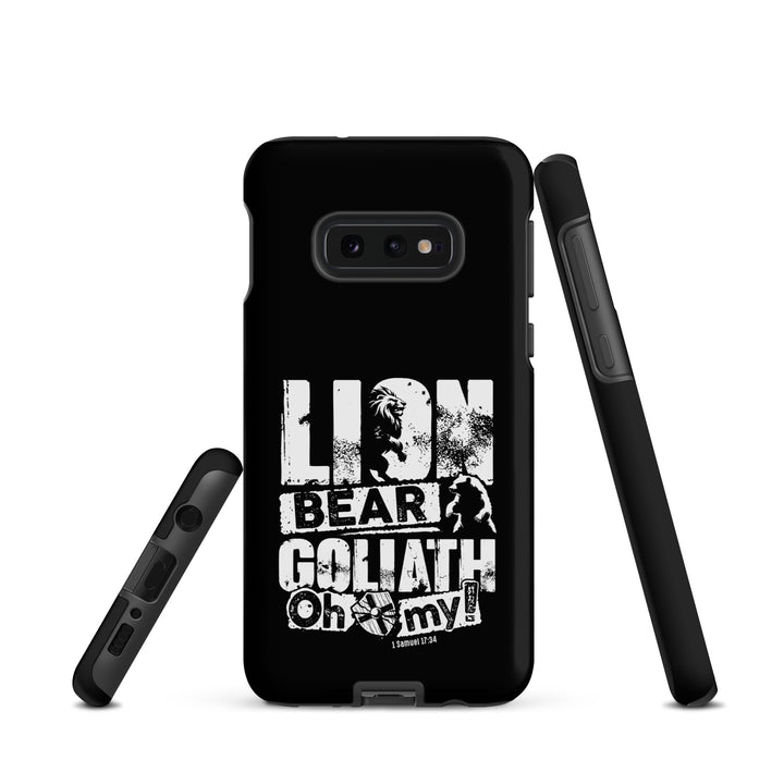 Christian Phone Case Lion Bear Goliath Black for Samsung® Samsung® Phone Cases   