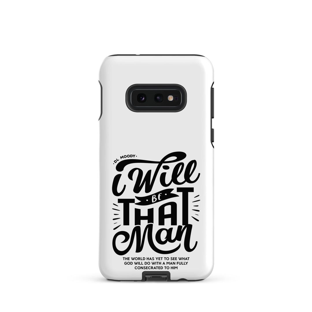 Christian Phone Case I Will Be That Man White for Samsung® Samsung® Phone Cases Matte Samsung Galaxy S10e 