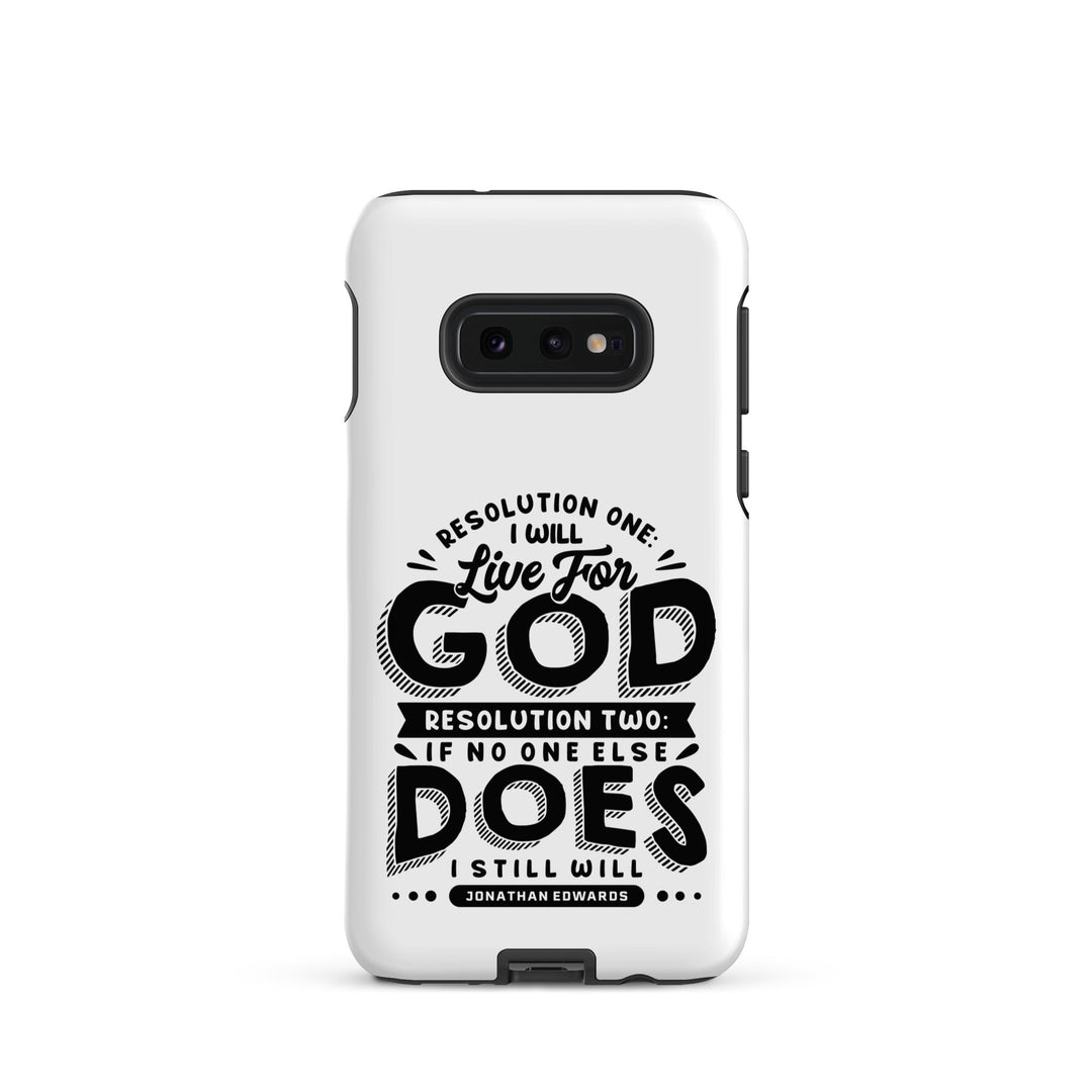 Christian Phone Case Live For God White for Samsung® Samsung® Phone Cases Matte Samsung Galaxy S10e 