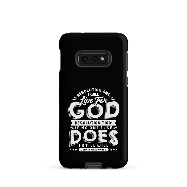 Christian Phone Case Live For God Black for Samsung® Samsung® Phone Cases Matte Samsung Galaxy S10e 