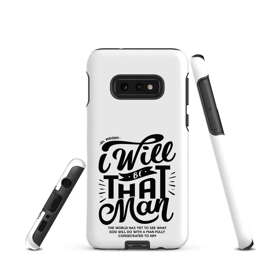 Christian Phone Case I Will Be That Man White for Samsung® Samsung® Phone Cases   