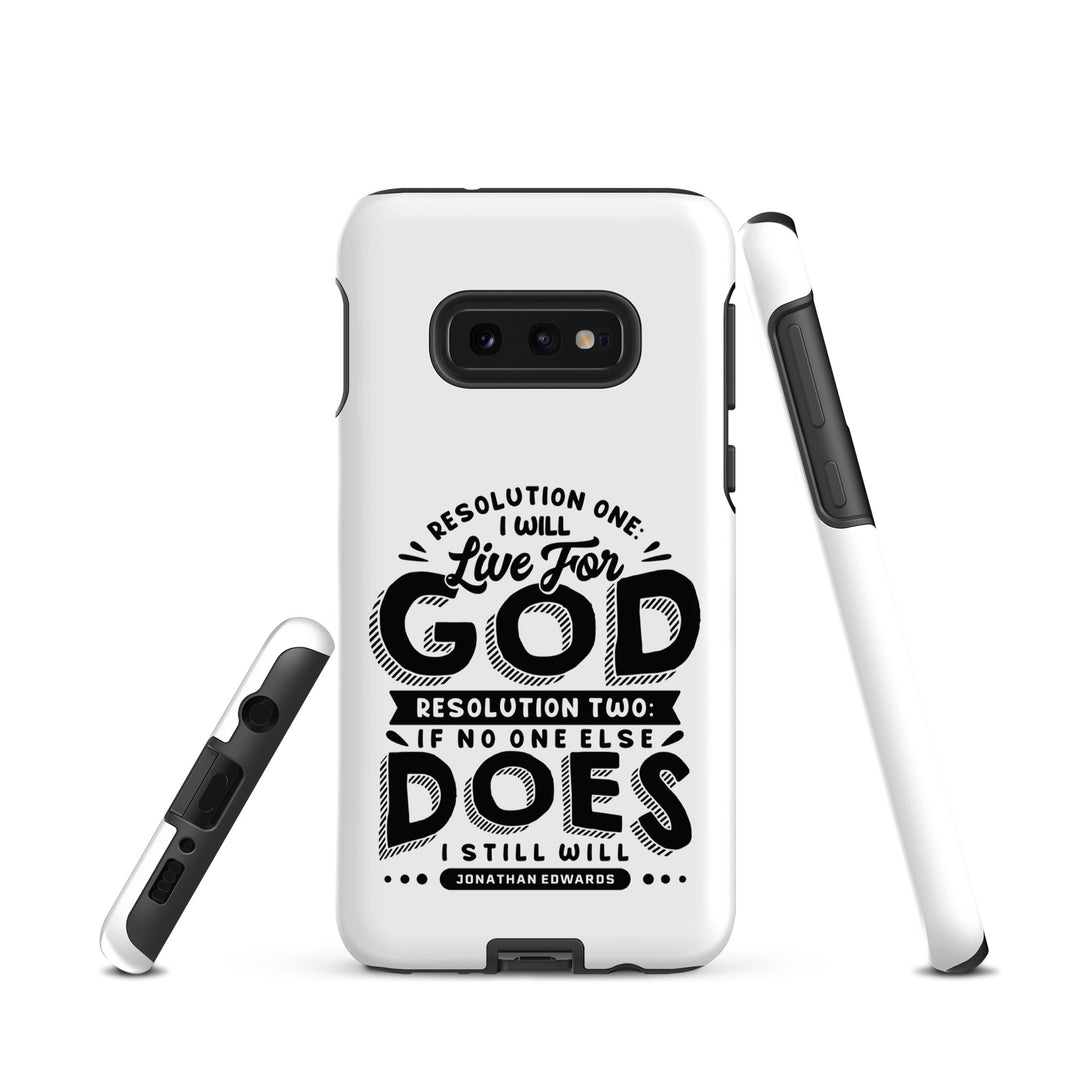 Christian Phone Case Live For God White for Samsung® Samsung® Phone Cases   