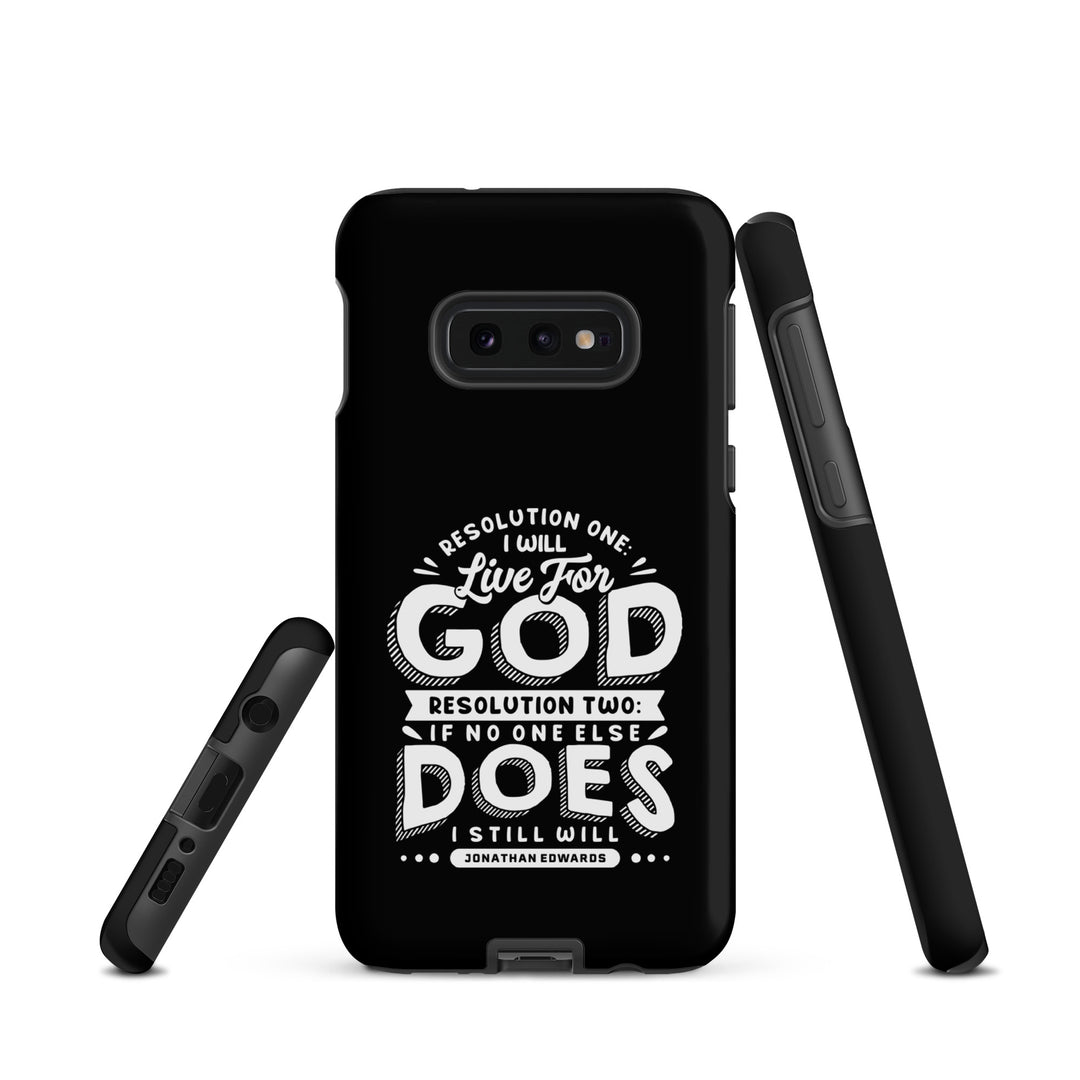 Christian Phone Case Live For God Black for Samsung® Samsung® Phone Cases   