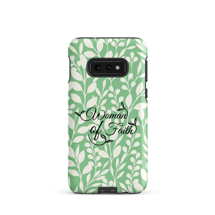 Christian Phone Case Woman of Faith Green for Samsung® Samsung® Phone Cases Matte Samsung Galaxy S10e 