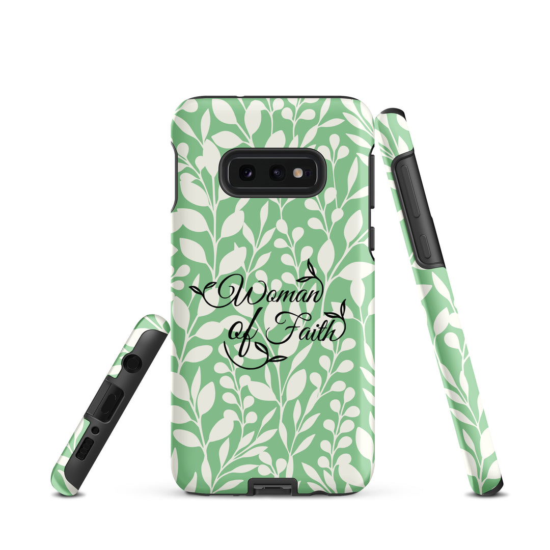 Christian Phone Case Woman of Faith Green for Samsung® Samsung® Phone Cases   