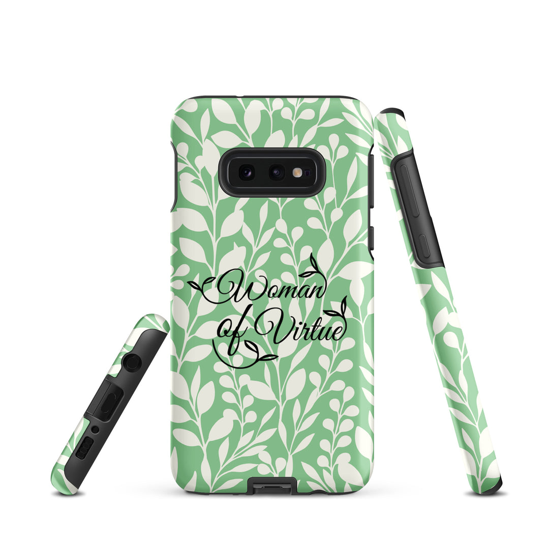 Christian Phone Case Woman of Virtue Green for Samsung® Samsung® Phone Cases   