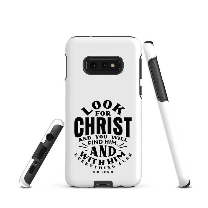 Christian Phone Case Look For Christ White for Samsung® Samsung® Phone Cases   