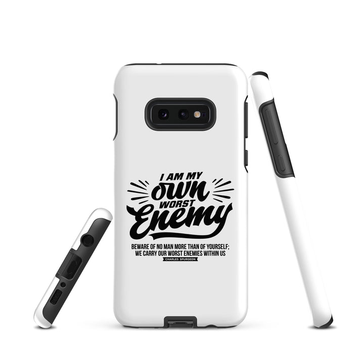 Christian Phone Case Worst Enemy White for Samsung® Samsung® Phone Cases   