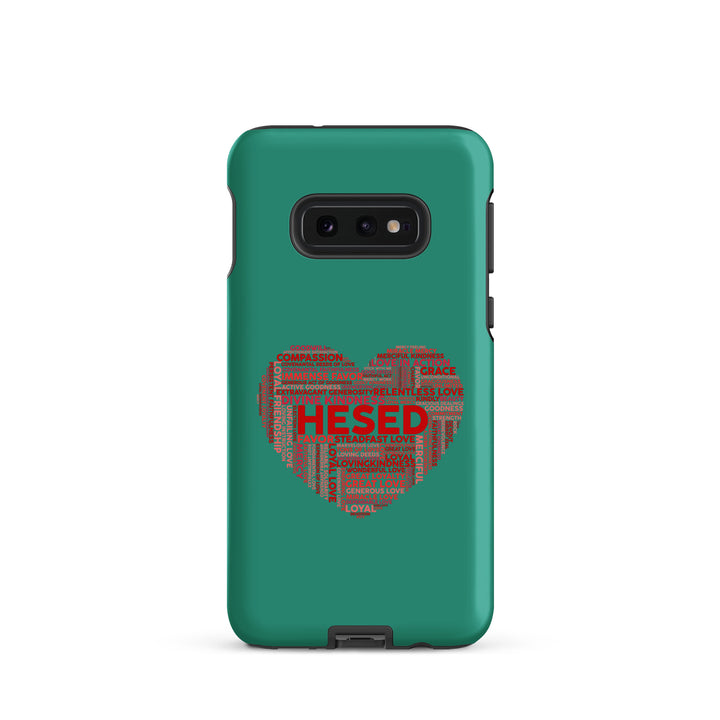 Christian Phone Case Hesed Heart Teal for Samsung® Samsung® Phone Cases Matte Samsung Galaxy S10e 