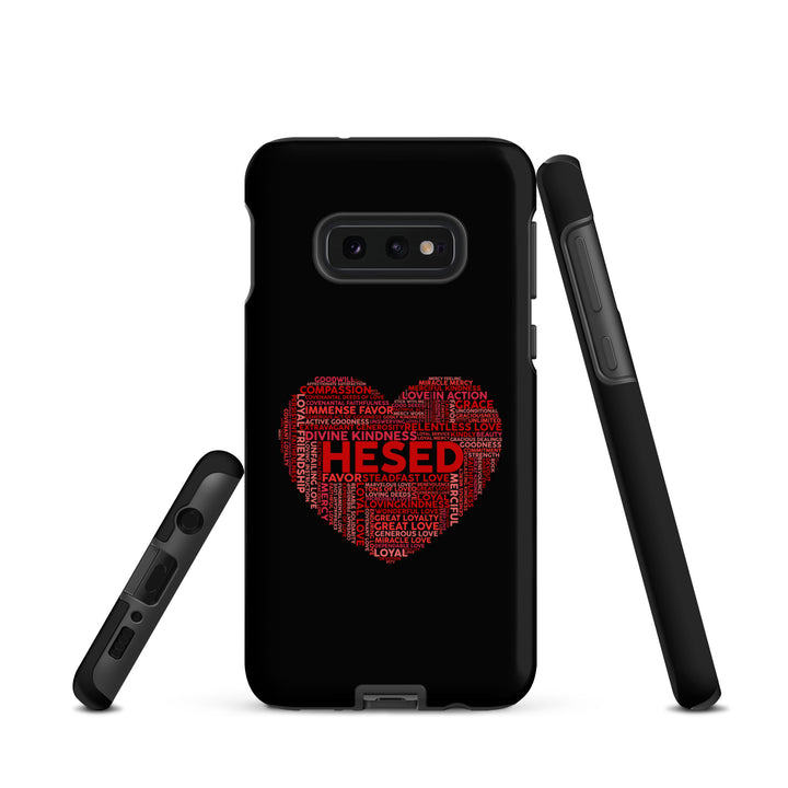 Christian Phone Case Hesed Heart Black for Samsung® Samsung® Phone Cases   