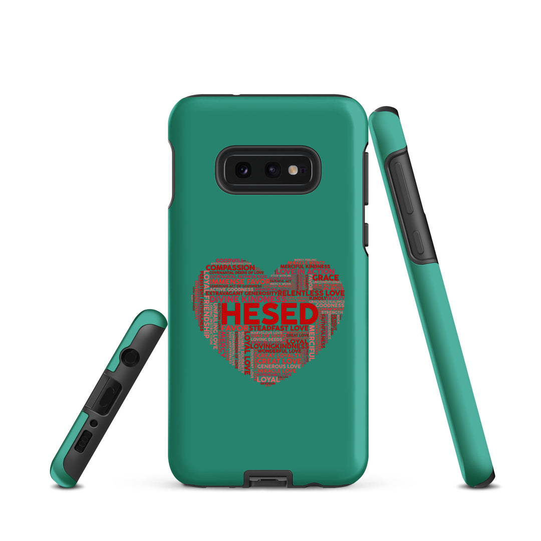 Christian Phone Case Hesed Heart Teal for Samsung® Samsung® Phone Cases   