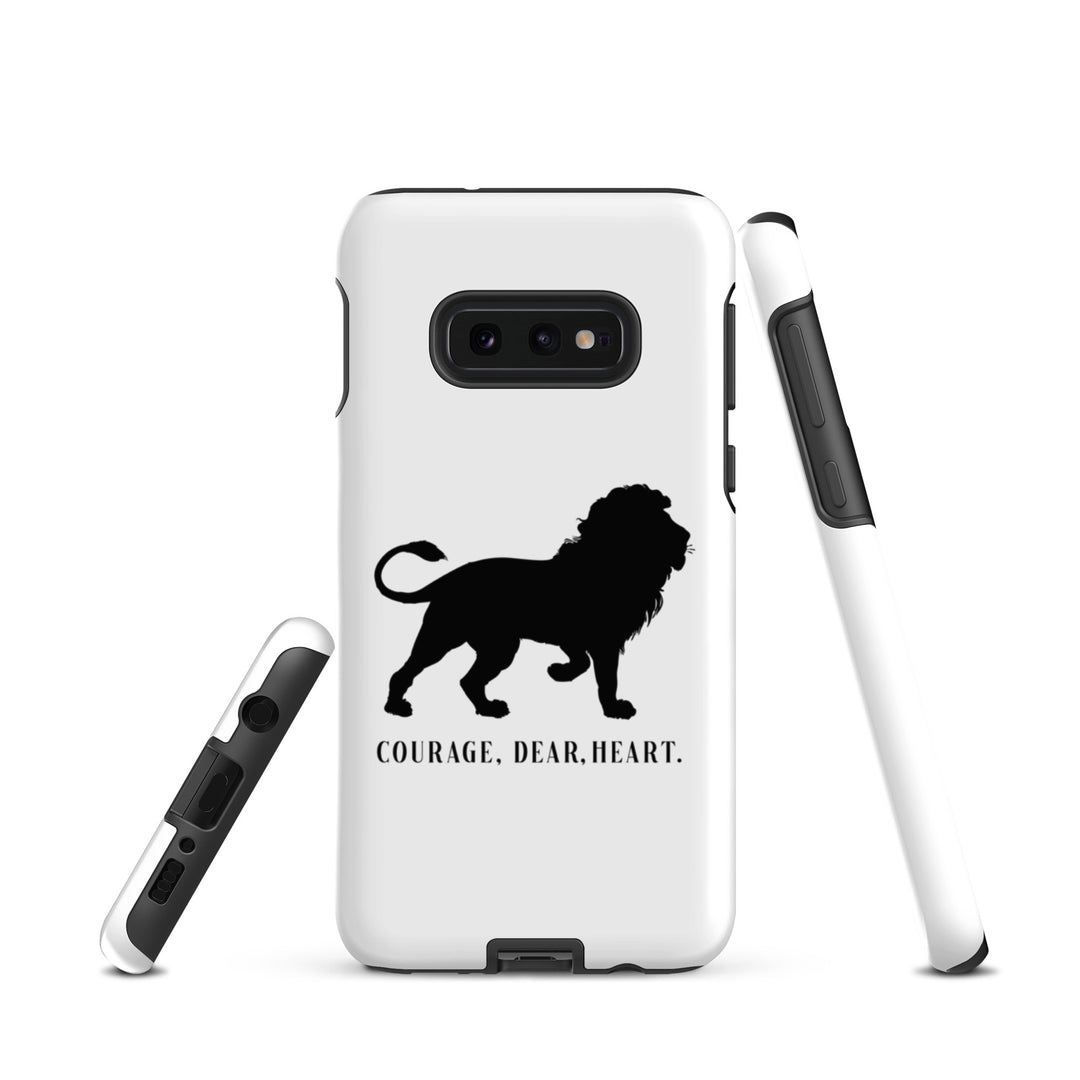 Christian Phone Case Courage Dear Heart White for Samsung® Samsung® Phone Cases   