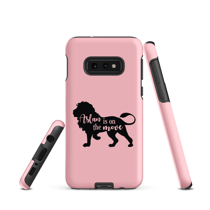 Christian Phone Case Aslan Is On The Move Pink for Samsung® Samsung® Phone Cases   