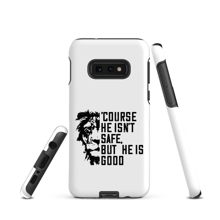 Christian Phone Case 'Course He Isn't Safe White for Samsung® Samsung® Phone Cases   