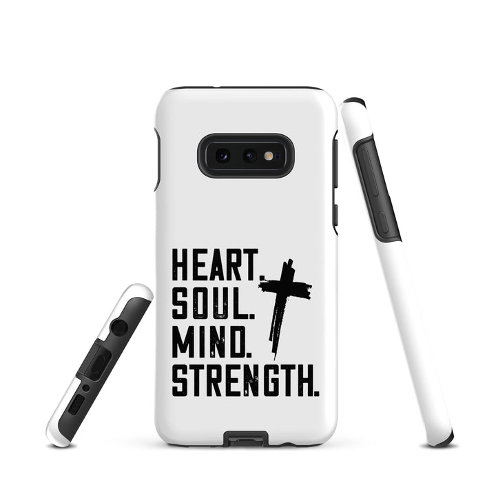 Christian Phone Case Heart Soul Mind Strength White for Samsung® Samsung® Phone Cases   