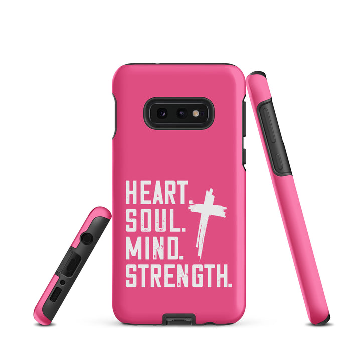 Christian Phone Case Heart Soul Mind Strength Pink for Samsung® Samsung® Phone Cases   