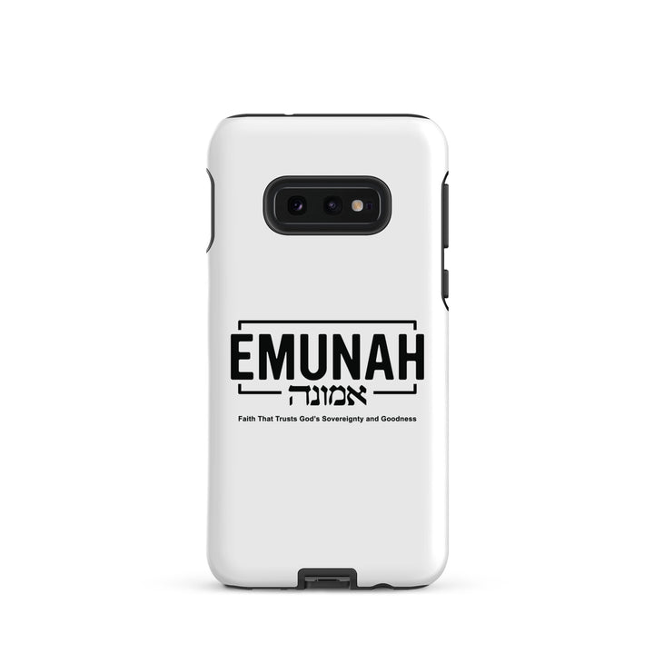 Christian Phone Case Emunah Faith That Trusts White for Samsung® Samsung® Phone Cases Matte Samsung Galaxy S10e 