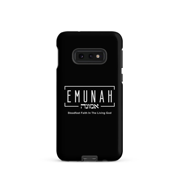 Christian Phone Case Emunah Steadfast Faith Black for Samsung® Samsung® Phone Cases Matte Samsung Galaxy S10e 