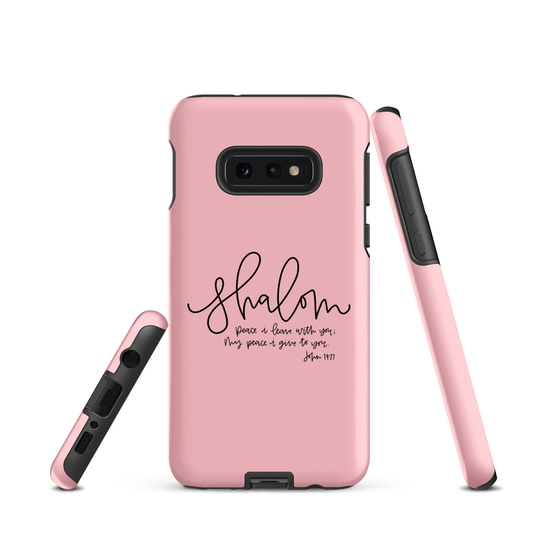 Christian Phone Case Shalom Pink for Samsung® Samsung® Phone Cases   