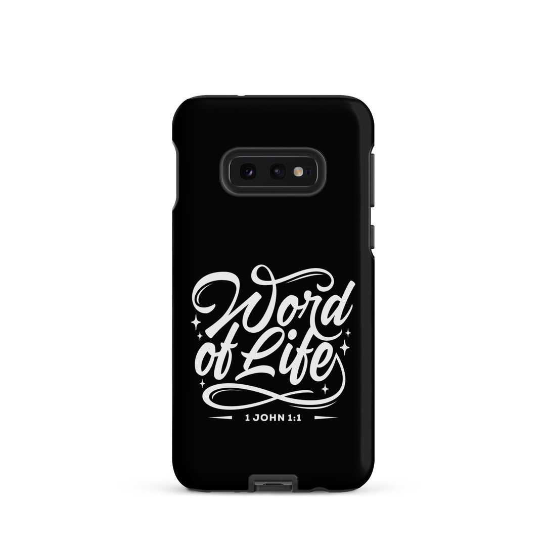 Christian Phone Case Word of Life Black for Samsung® Samsung® Phone Cases Matte Samsung Galaxy S10e 