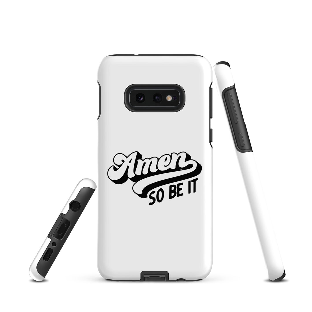 Christian Phone Case Amen So Be It White for Samsung® Samsung® Phone Cases   