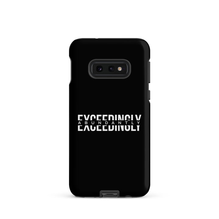 Christian Phone Case Exceedingly Abundantly Black for Samsung® Samsung® Phone Cases Matte Samsung Galaxy S10e 