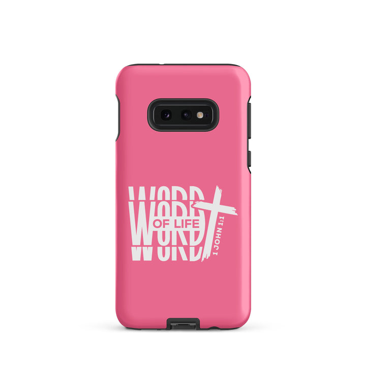 Christian Phone Case Word of Life Cross Pink for Samsung® Samsung® Phone Cases Matte Samsung Galaxy S10e 