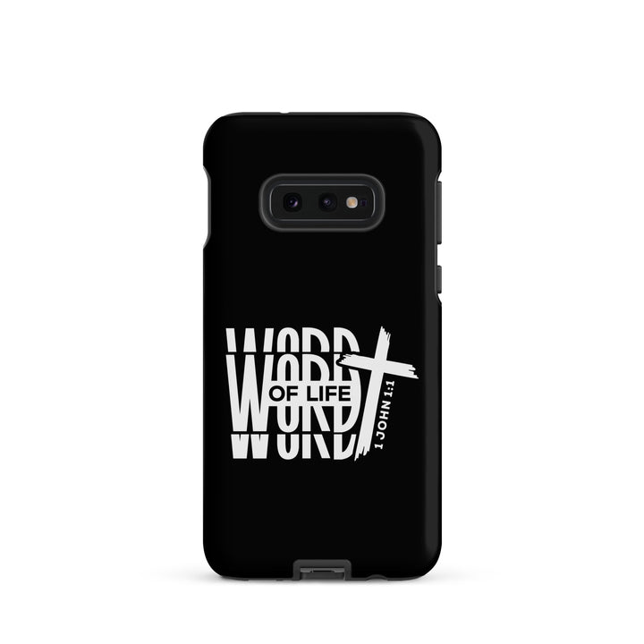 Christian Phone Case Word of Life Cross Black for Samsung® Samsung® Phone Cases Matte Samsung Galaxy S10e 