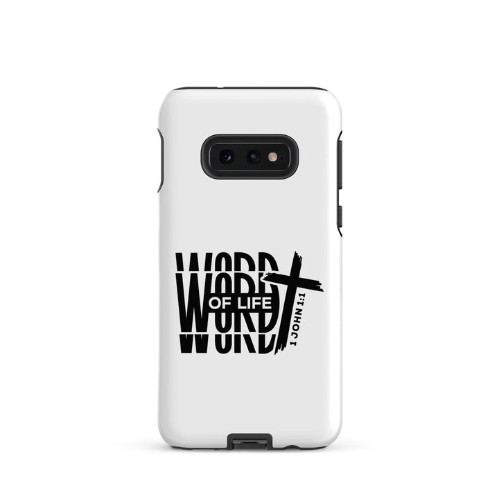 Christian Phone Case Word of Life Cross White for Samsung® Samsung® Phone Cases Matte Samsung Galaxy S10e 