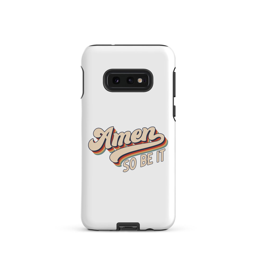 Christian Phone Case Amen So Be It White for Samsung® Samsung® Phone Cases Matte Samsung Galaxy S10e 