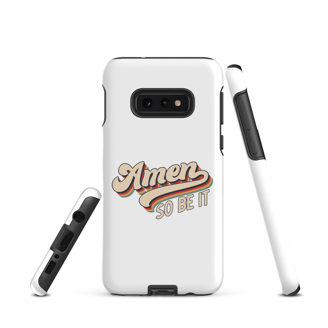 Christian Phone Case Amen So Be It White for Samsung® Samsung® Phone Cases   