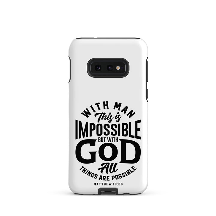 Christian Phone Case All Things Possible White for Samsung® Samsung® Phone Cases Matte Samsung Galaxy S10e 