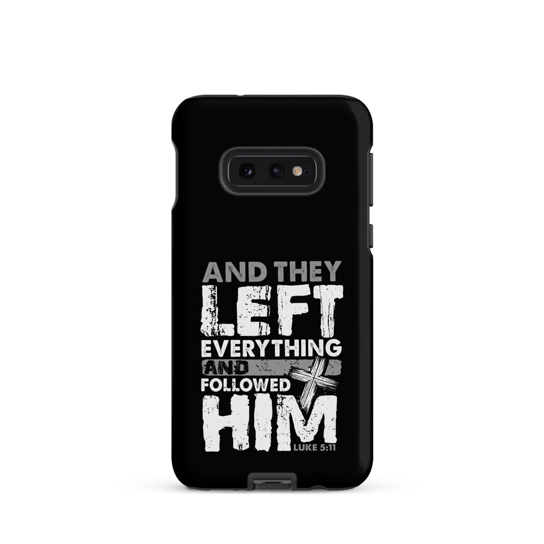 Christian Phone Case Left Everything Cross Black for Samsung® Samsung® Phone Cases Matte Samsung Galaxy S10e 