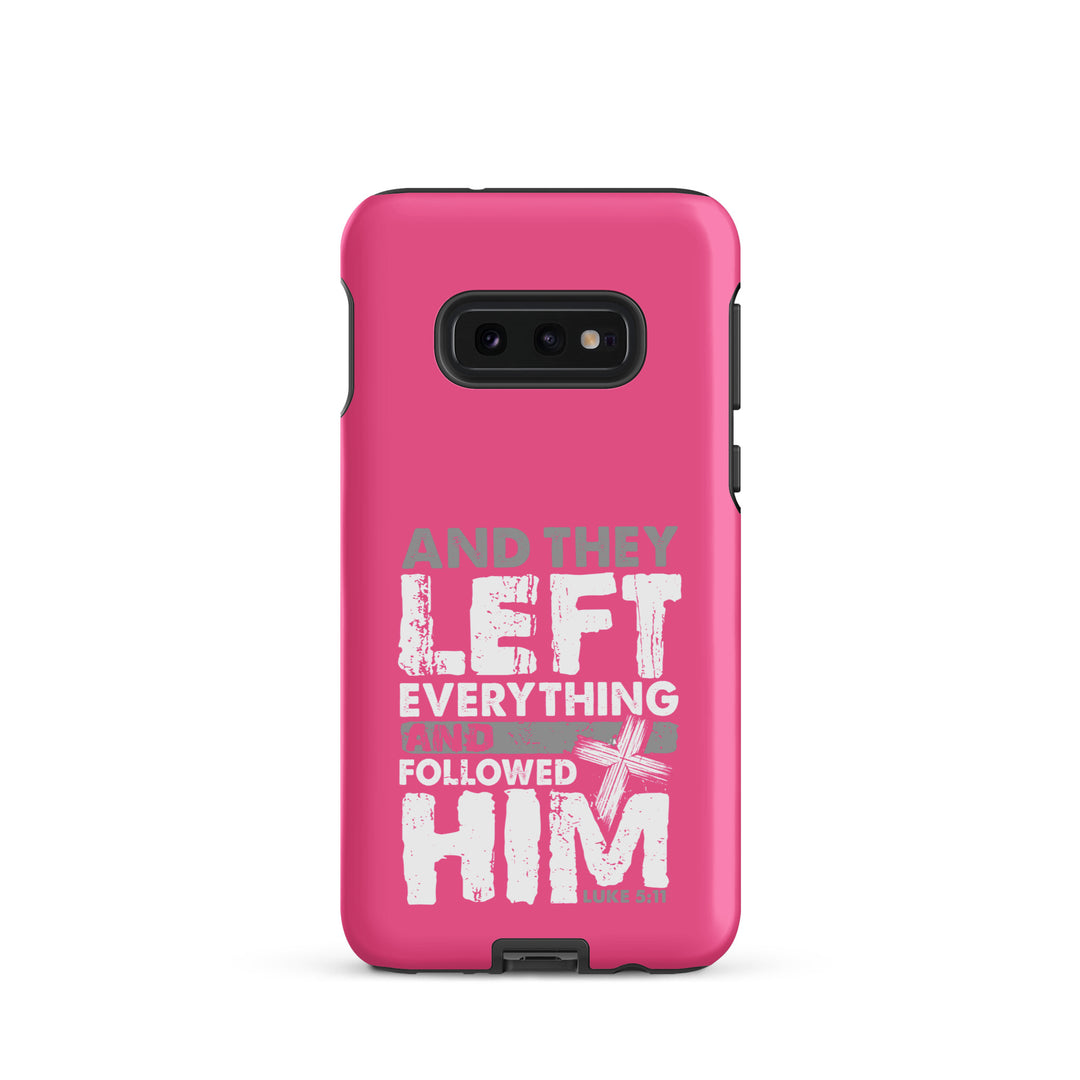 Christian Phone Case Left Everything Cross Pink for Samsung® Samsung® Phone Cases Matte Samsung Galaxy S10e 