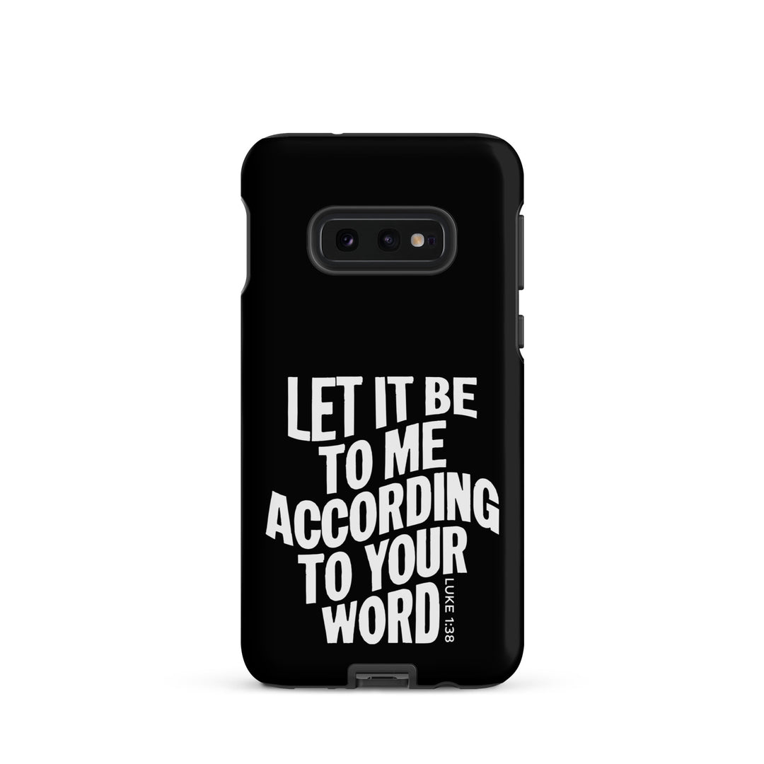 Christian Phone Case According To Your Word Black for Samsung® Samsung® Phone Cases Matte Samsung Galaxy S10e 