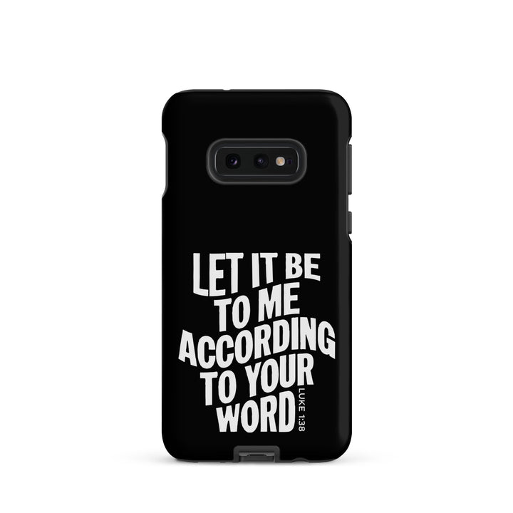 Christian Phone Case According To Your Word Black for Samsung® Samsung® Phone Cases Matte Samsung Galaxy S10e 