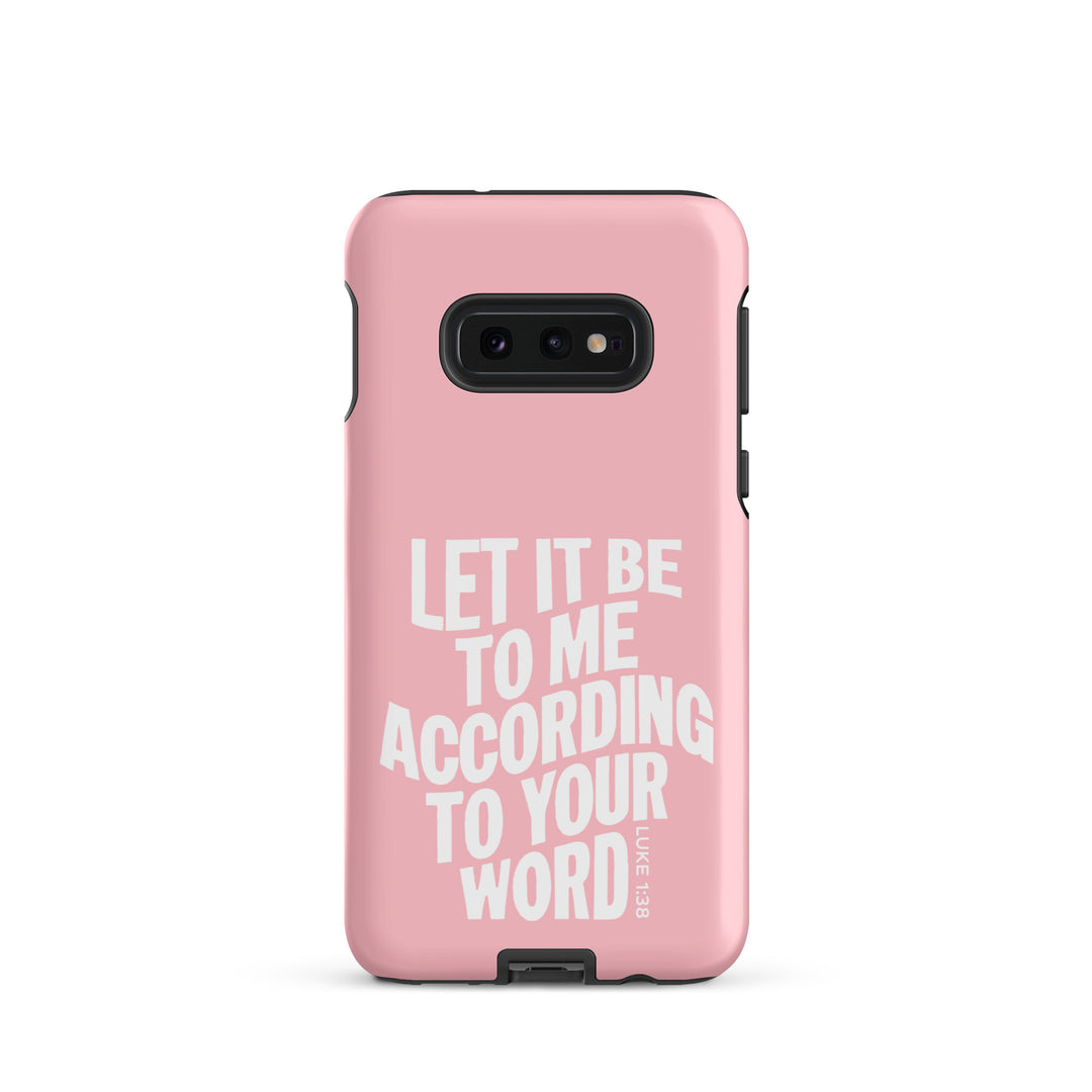 Christian Phone Case According To Your Word Pink for Samsung® Samsung® Phone Cases Matte Samsung Galaxy S10e 