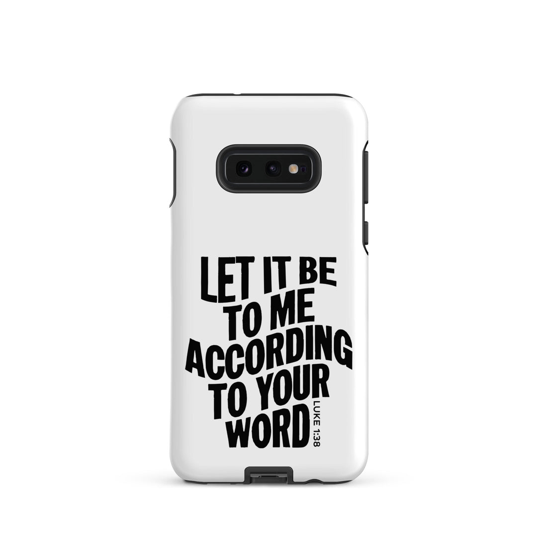 Christian Phone Case According To Your Word White for Samsung® Samsung® Phone Cases Matte Samsung Galaxy S10e 