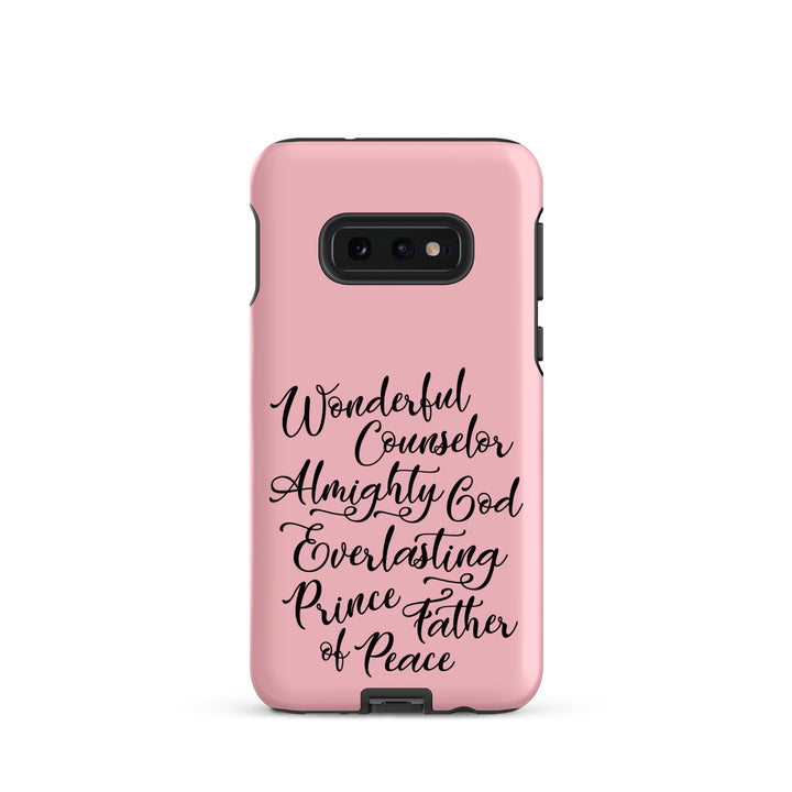 Christian Phone Case Wonderful Counselor Pink for Samsung® Samsung® Phone Cases Matte Samsung Galaxy S10e 