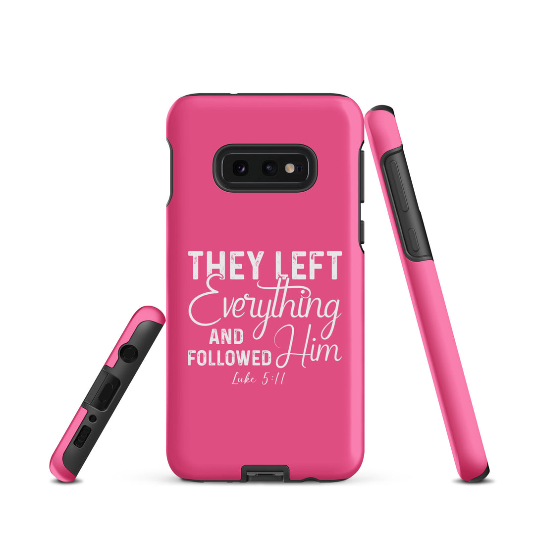 Christian Phone Case Left Everything Pink  for Samsung® Samsung® Phone Cases   