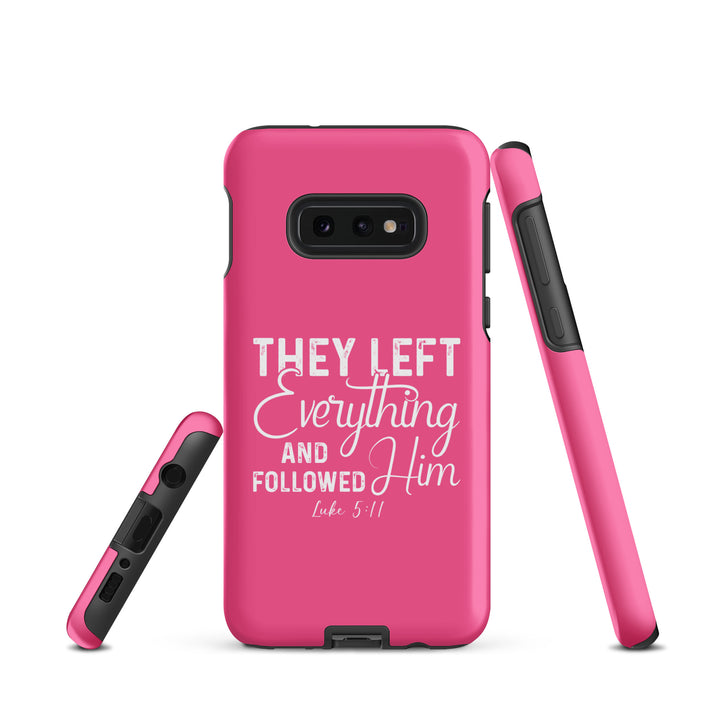 Christian Phone Case Left Everything Pink  for Samsung® Samsung® Phone Cases   