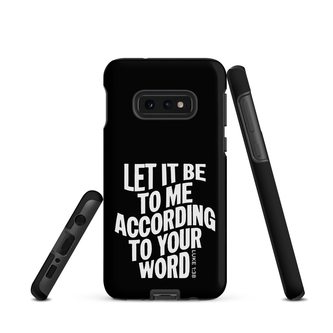 Christian Phone Case According To Your Word Black for Samsung® Samsung® Phone Cases   