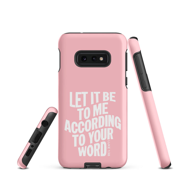 Christian Phone Case According To Your Word Pink for Samsung® Samsung® Phone Cases   