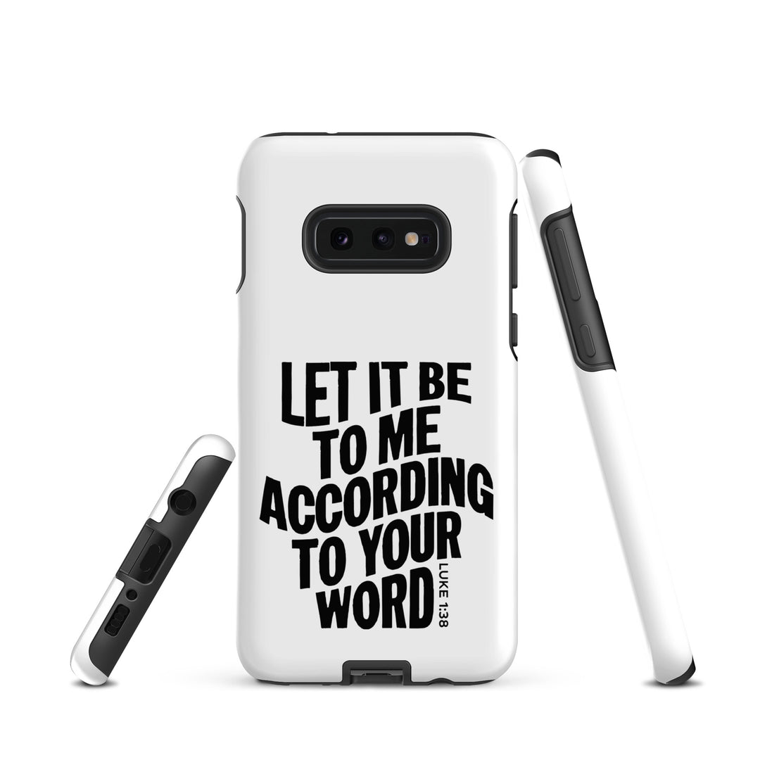 Christian Phone Case According To Your Word White for Samsung® Samsung® Phone Cases   