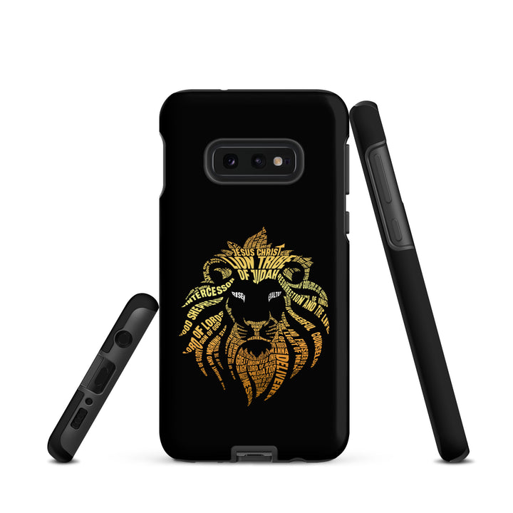 Christian Phone Case Lion Word Cloud Black for Samsung® Samsung® Phone Cases   