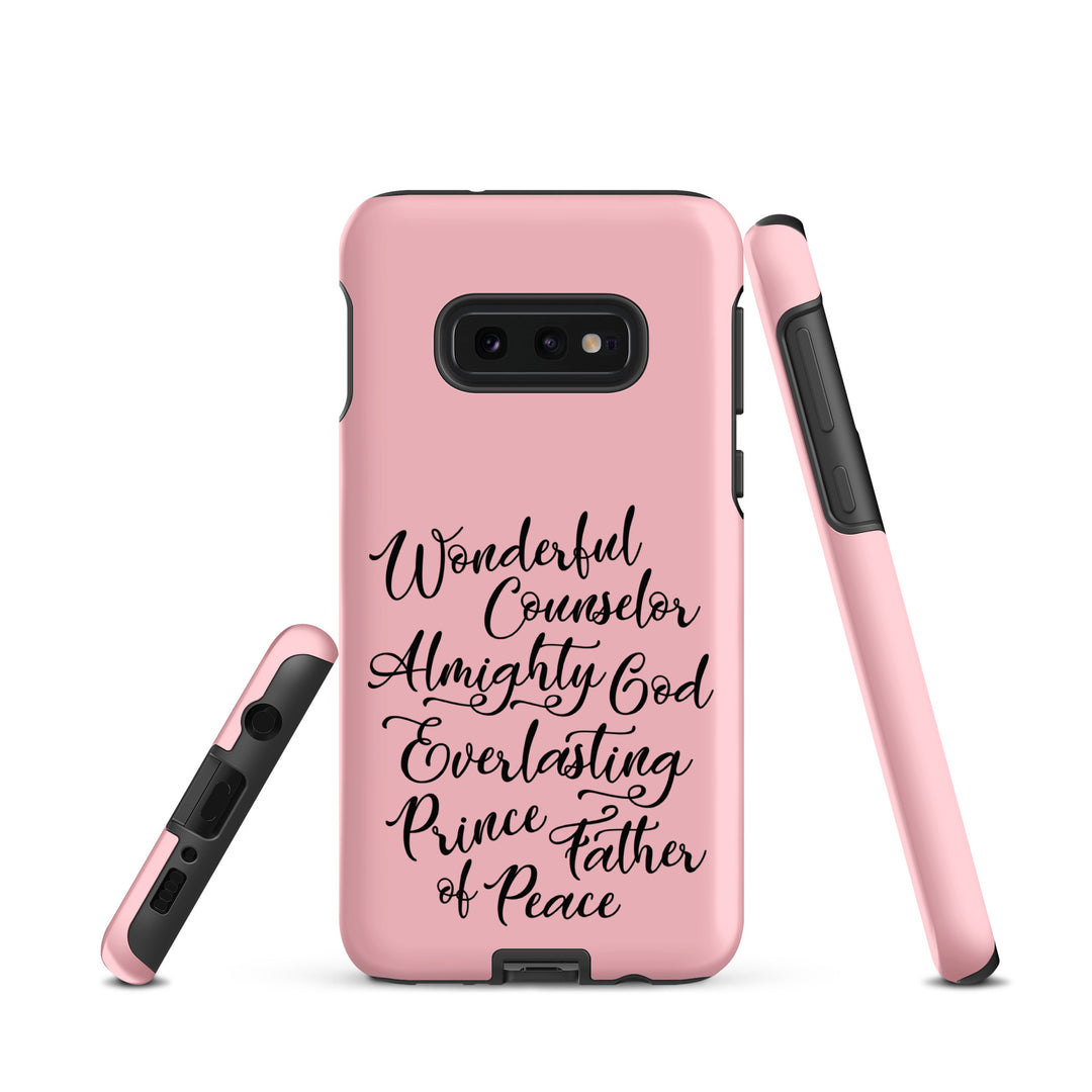 Christian Phone Case Wonderful Counselor Pink for Samsung® Samsung® Phone Cases   