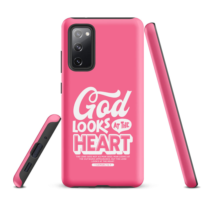 Christian Phone Case God Looks At Heart  for Samsung® Samsung® Phone Cases   