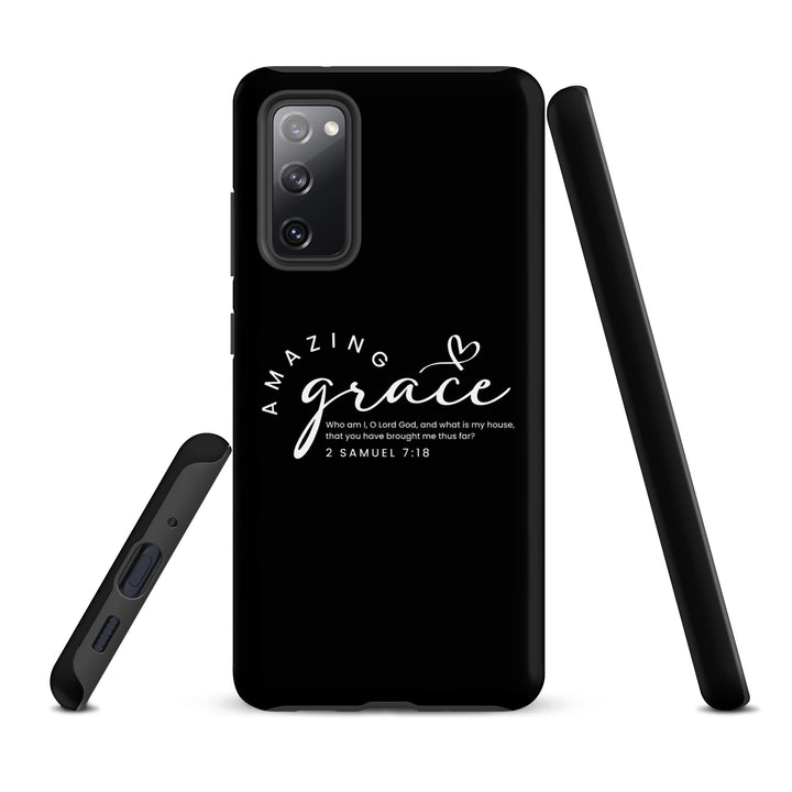 Christian Phone Case Amazing Grace Heart Black for Samsung® Samsung® Phone Cases   