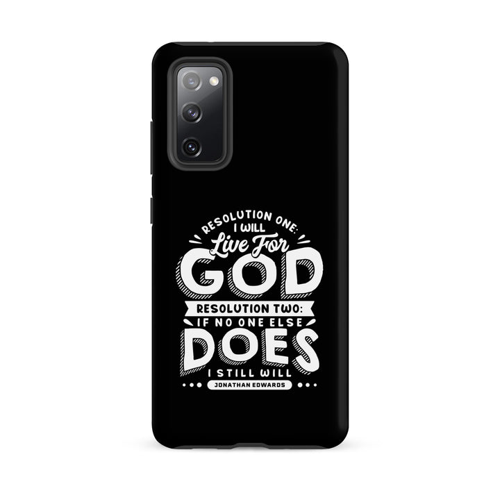 Christian Phone Case Live For God Black for Samsung® Samsung® Phone Cases Matte Samsung Galaxy S20 FE 